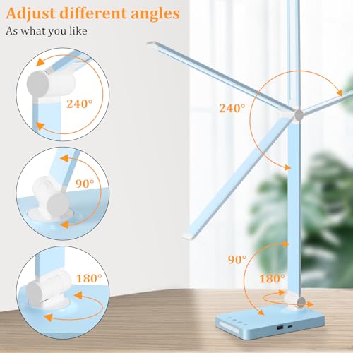 LED Desk Lamp with USB Ports