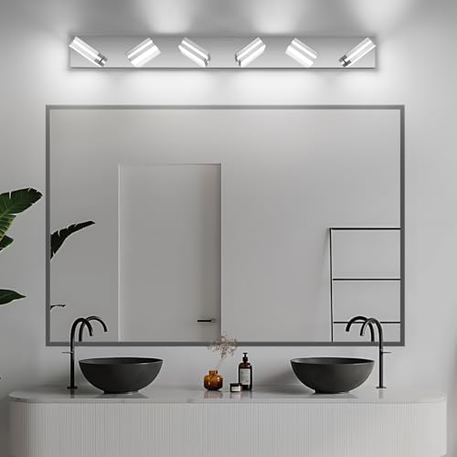 Modern LED Stainless Steel Chrome Acrylic Bathroom Lights Fixtures 6