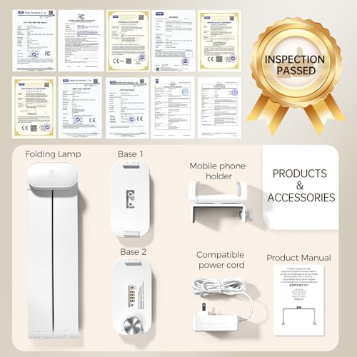 33.5" Foldable Nail Desk Lamp