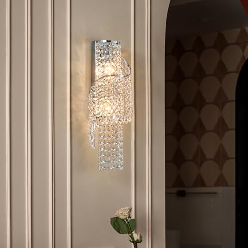 K9 Crystal Chrome Wall Sconces