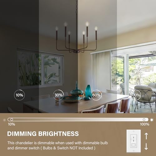 Modern Oil Rubbed Bronze Chandelier for Dining Room