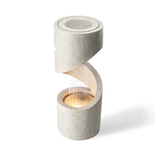 Outdoor Water Fountain with LED Light
