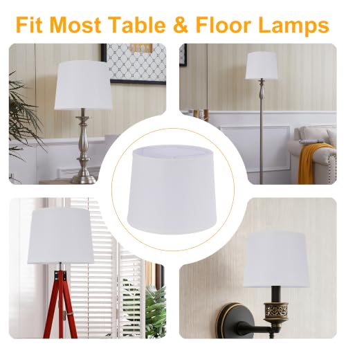 Empire Lamp Shades Set of 2 (White Linen)