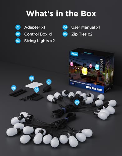 S14 Bulb Outdoor String Lights 2 (96 Foot)