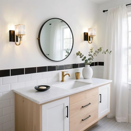 Modern Crystal Wall Sconce with Plug