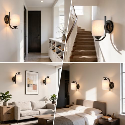 Black Wall Sconces Lights for Bathroom