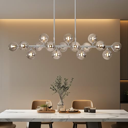 55 Inch Long Chandeliers for Dining Room Kitchen Island