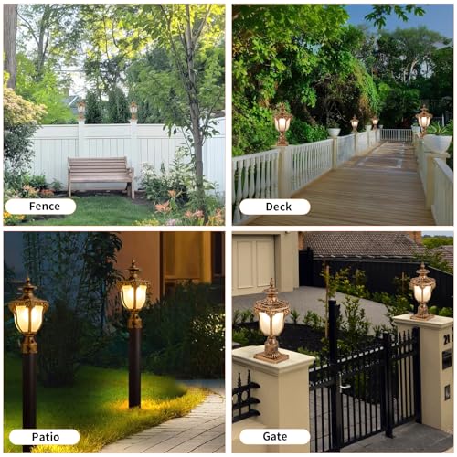 Dusk to Dawn Sensor Outdoor Post Lamp 2 (2 Count)