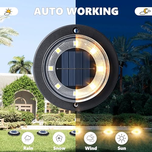 Solar Lights Outdoor Waterproof (2 Count)
