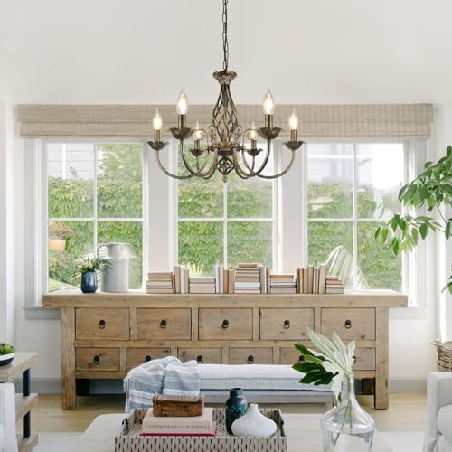 Farmhouse Candle Chandelier