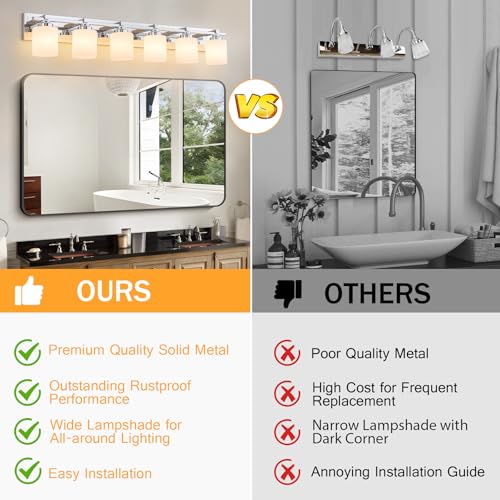 Modern Bathroom Light Fixtures Over Mirror