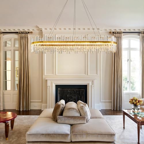 Gold Led Modern Crystal Chandelier