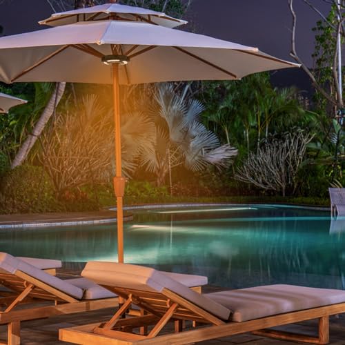 Dual Power Patio Umbrella Light