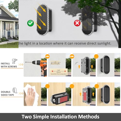 8PK Solar Fence Lights