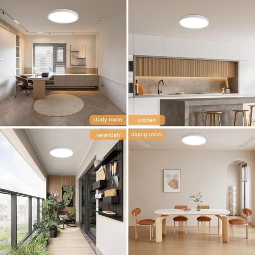 4PK Dimmable 15.8 Inch Led Ceiling Light Flush Mount (4 Count)