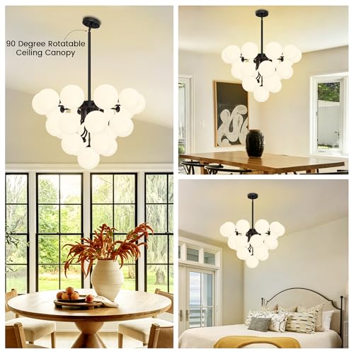 Modern Chandelier for Dining Room 23 Light Sputnik Entryway Pendant Light