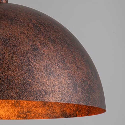17.7” Industrial Metal Dome Pendant Light
