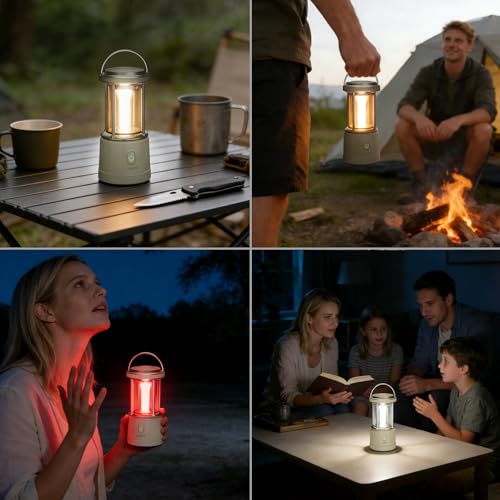 1100LM Battery Powered LED Camping Lantern