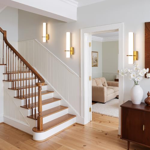 Battery Operated Gold Wall Sconces (2 Count)