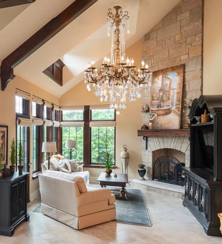 Gold Crystal Chandelier