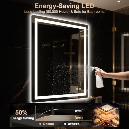 36x30 LED Bathroom Vanity Mirror with Lights
