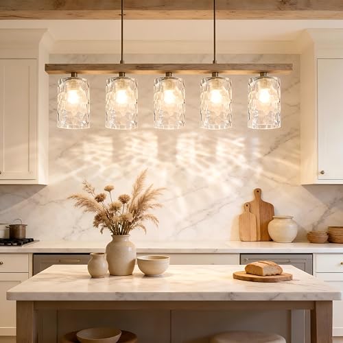 6Pcs Clear Hammered Glass Lamp Shade (6 Count)