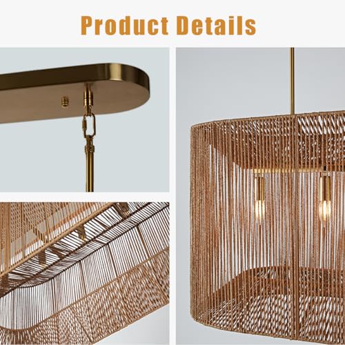 42.5" Boho Chandelier