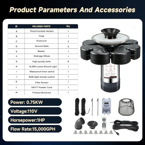 Pond Fountain Aerator