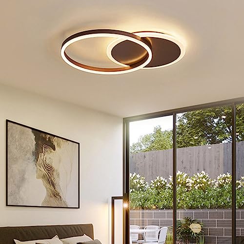 Chaners Ceiling Light LED Ceiling Light Ring Design Lighting Dimmable with Remote Control Lights for Living Room Bedroom Hallway