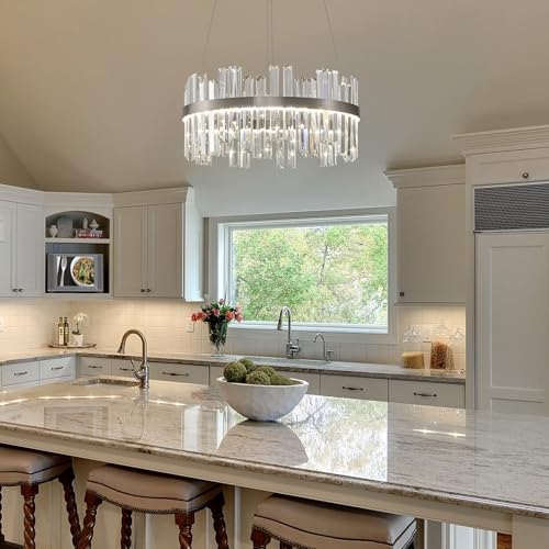 Nickel Led Modern Crystal Chandelier