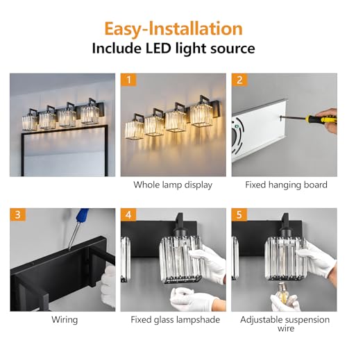 Black Bathroom Light Fixture