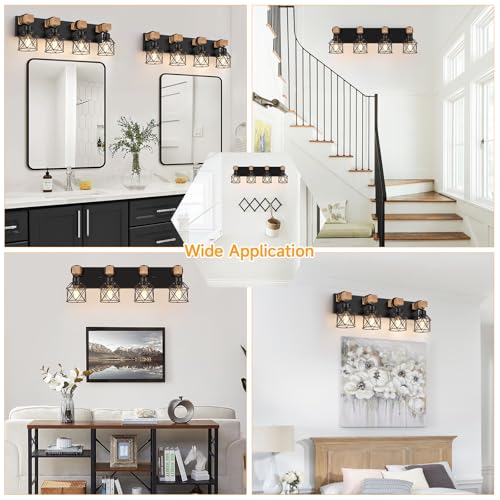4 Light Bathroom Vanity Light Fixtures