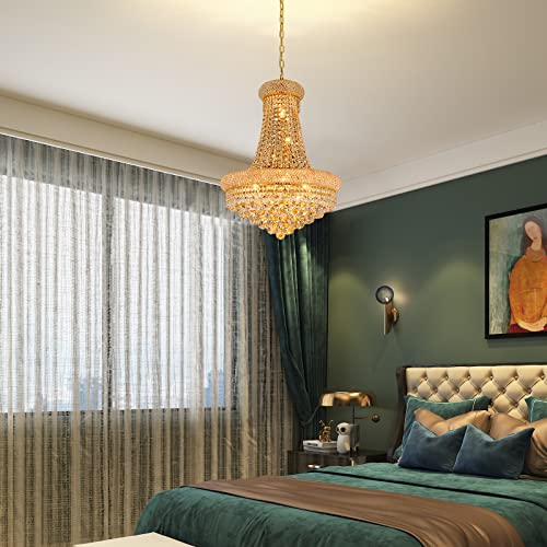 Gold Crystal Chandeliers for Dining Room