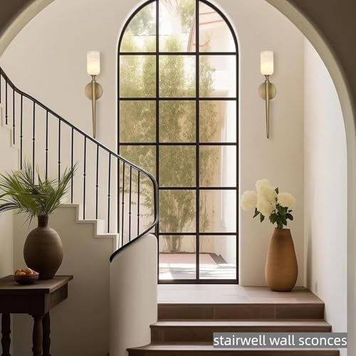 Alabaster Wall Sconces Set of Two (2 Count)