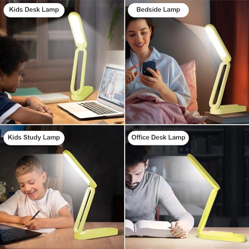 LED Desk Lamp for Office Home & Battery Operated Lamp Rechargeable Lamp Foldable & Portable Light