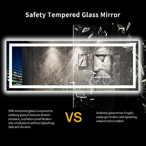 96"X36" LED Bathroom Mirror with Lights