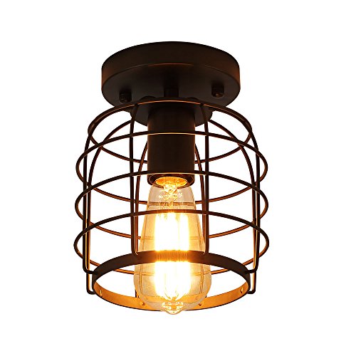Industrial Vintage Flush Mount Ceiling Light