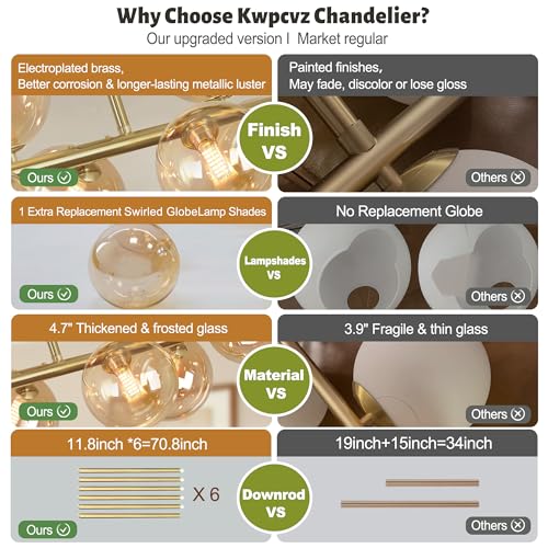 Gold Linear Chandelier