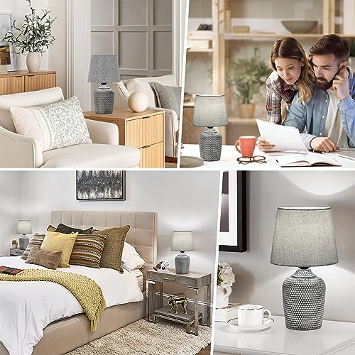 11.8’’ Small Table Lamps Set of 2 for Bedroom Kid’s Room Home Office (2 Count)