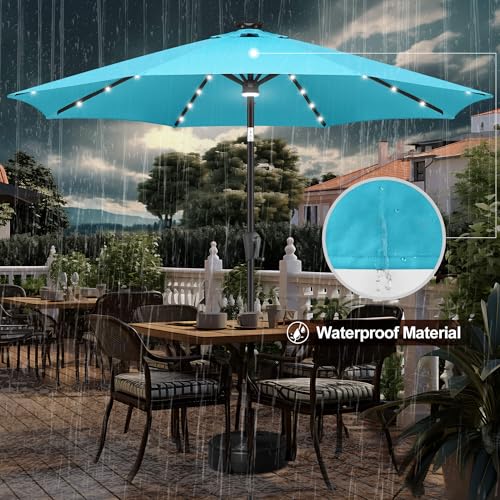 Solar Patio Umbrella with a Centre Light