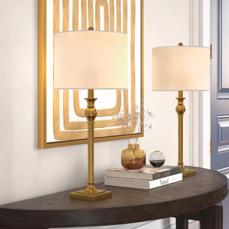 28" Buffet Table Lamps Set of 2 for Living Room (2 Count)