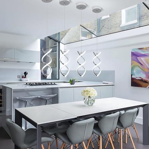 Spiral Led Pendant Light Fixture