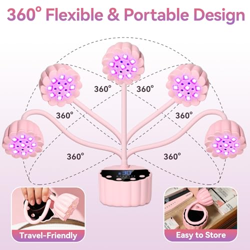 Gooseneck UV LED Nail Lamp for Nail Tips Builder Gel