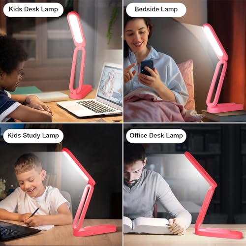 LED Desk Lamp for Office Home & Battery Operated Lamp Rechargeable Lamp Foldable & Portable Light