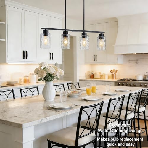 Hammered Glass Dining Room Light Fixture Chandelier Over Table