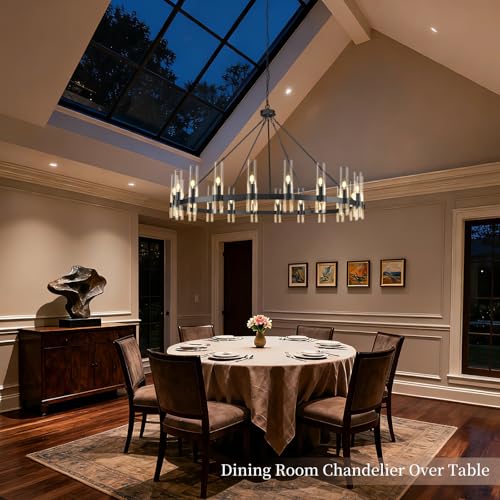 Black Wagon Wheel Chandelier
