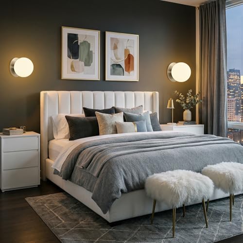 1 Pack Brushed Nickel Wall Sconce