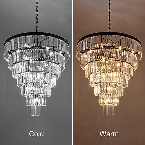 Large Crystal Chandelier for High Ceiling