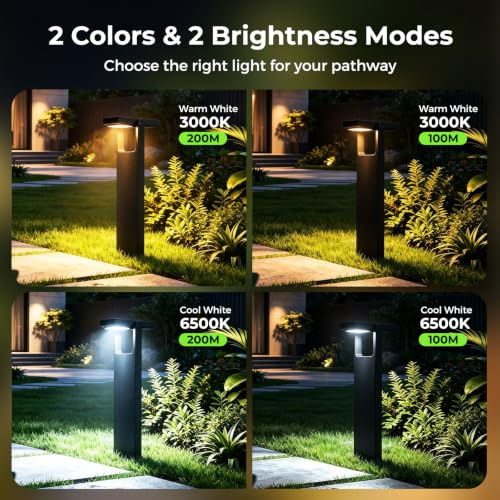Solar Pathway Lights Outdoor (4 Count)
