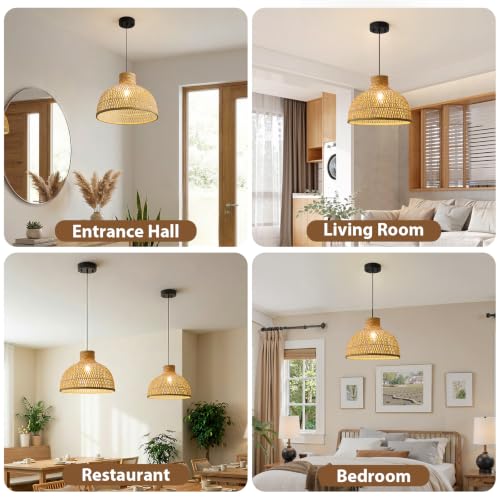 Natural Bamboo Pendant Light